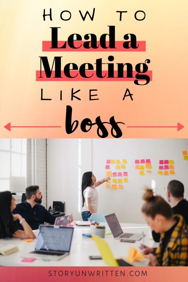 How to Lead Your Next Meeting Like a Boss - Story Unwritten